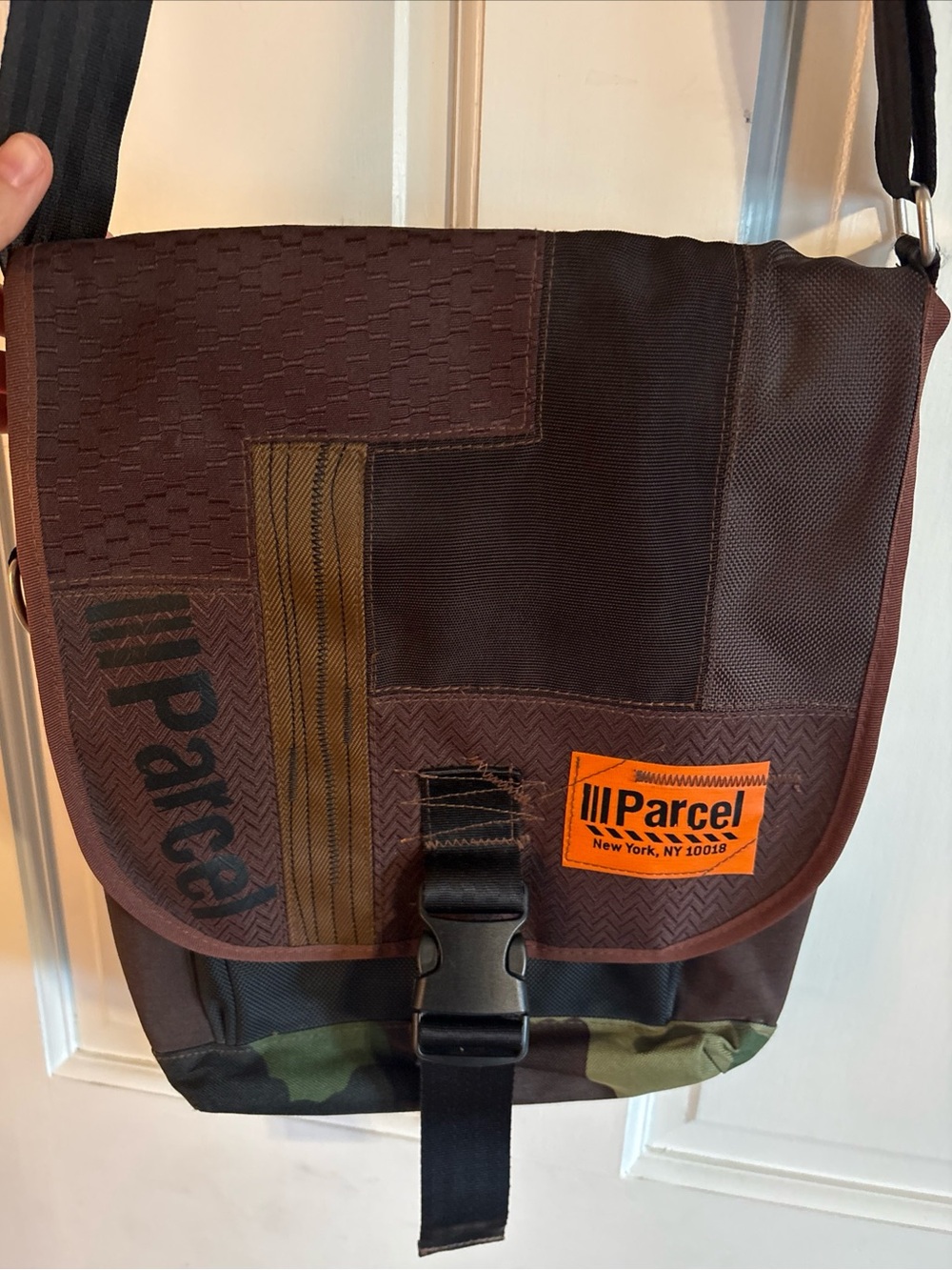 Parcel NYC Brown Shoulder CrossBody Messenger Bag